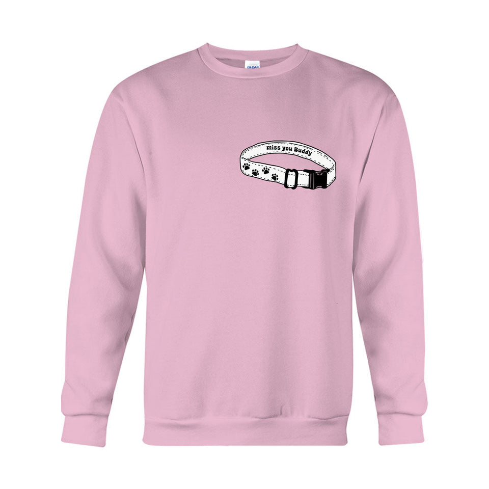Miss You Collar - Personalized Dog T-shirt And Hoodie