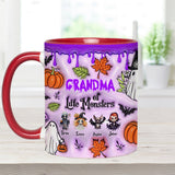 Grandma Of Little Monsters Any Title - Personalized Grandma Accent Mug