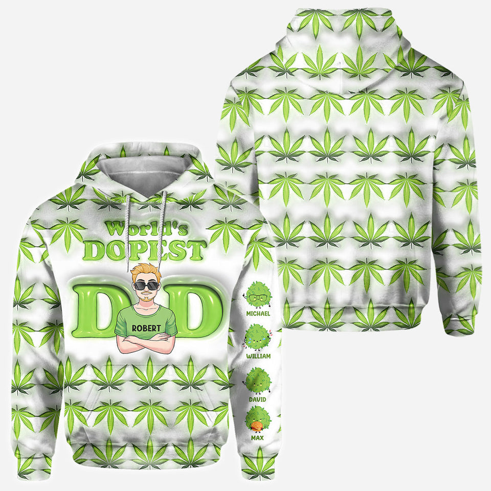 Dopest Dad Ever - Personalized Father All Over Shirt