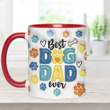 Dog Dad - Personalized Dog Accent Mug