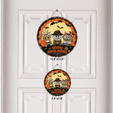 Welcome Foolish Mortal - Personalized Cat Round Wood Sign