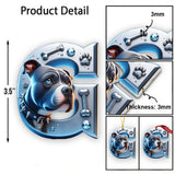 Beautiful Pitbull Letter - Personalized Dog Ornament
