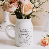 First My Mother Forever My Friend - Personalized Mother Ceramic Flower Vase