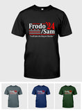 The Hobbit Duo Election 2024 - I Will Bring The Ring - funny book geek movie cosplay usa humor - XS-6X - Unisex soft T-shirt