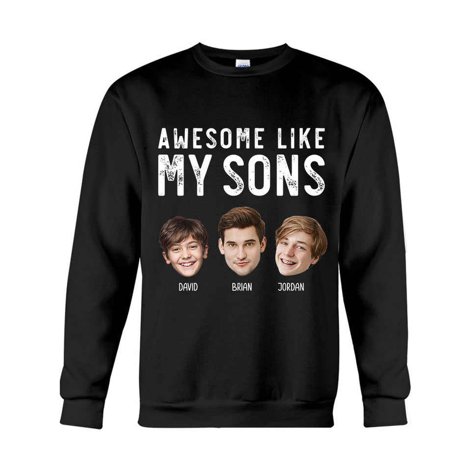Awesome Like My Children - Personalized Father T-shirt And Hoodie