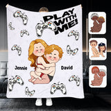 Play With Me - Personalized Video Game Blanket