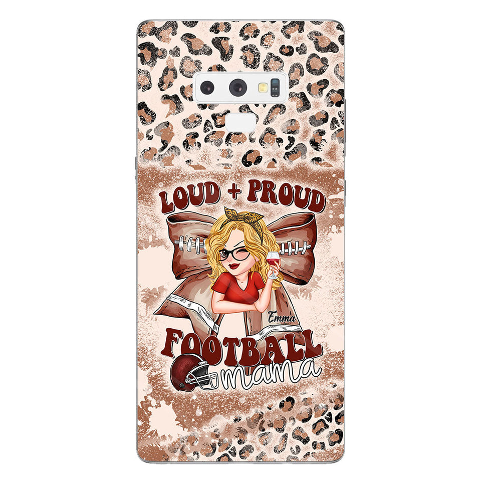 Loud Proud Football Any Title - Personalized Football Clear Phone Case