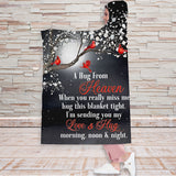 A Hug From Heaven - Personalized Memorial Hooded Blanket