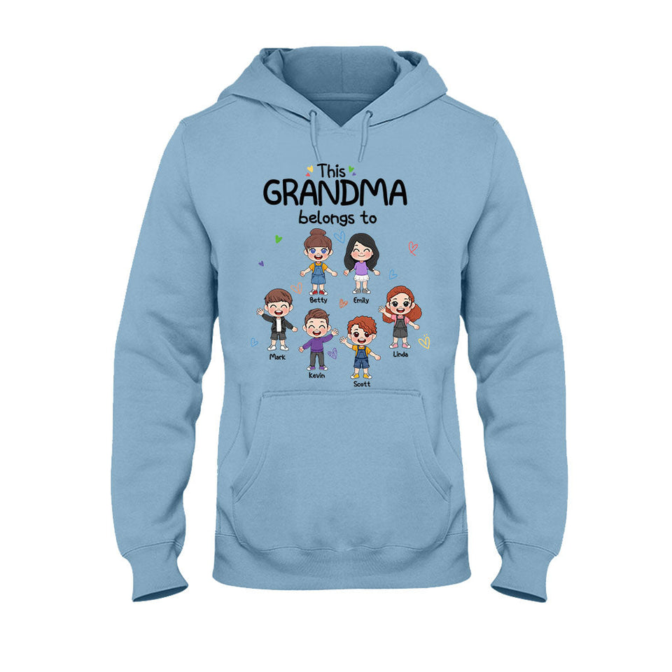 This Grandma Belongs To - Personalized Grandma T-shirt And Hoodie
