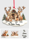 Reindeer Family - Personalized Family Ornament