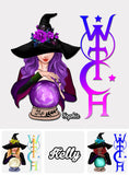 The Witch Is In - Personalized Witch Decal Die Cut