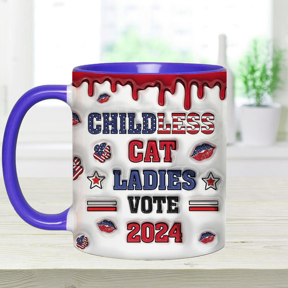 Childless Cat Ladies - Personalized Cat Accent Mug