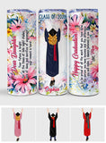 Happy Graduation Your Future Is Bright - Personalized Graduation Skinny Tumbler