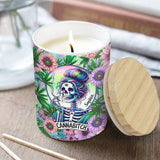 Cannabitch - Personalized Weed Candle With Wooden Lid