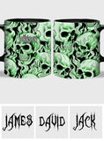 Green Skull - Personalized Skull Mug