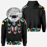 Mom Butterfly Colorful Stained Glass Pattern - Personalized Mother All Over Shirt