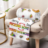 I Love You - Personalized LGBT Support Blanket