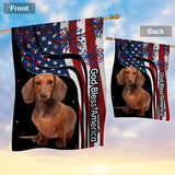God Bless America - Personalized Dog House Flag