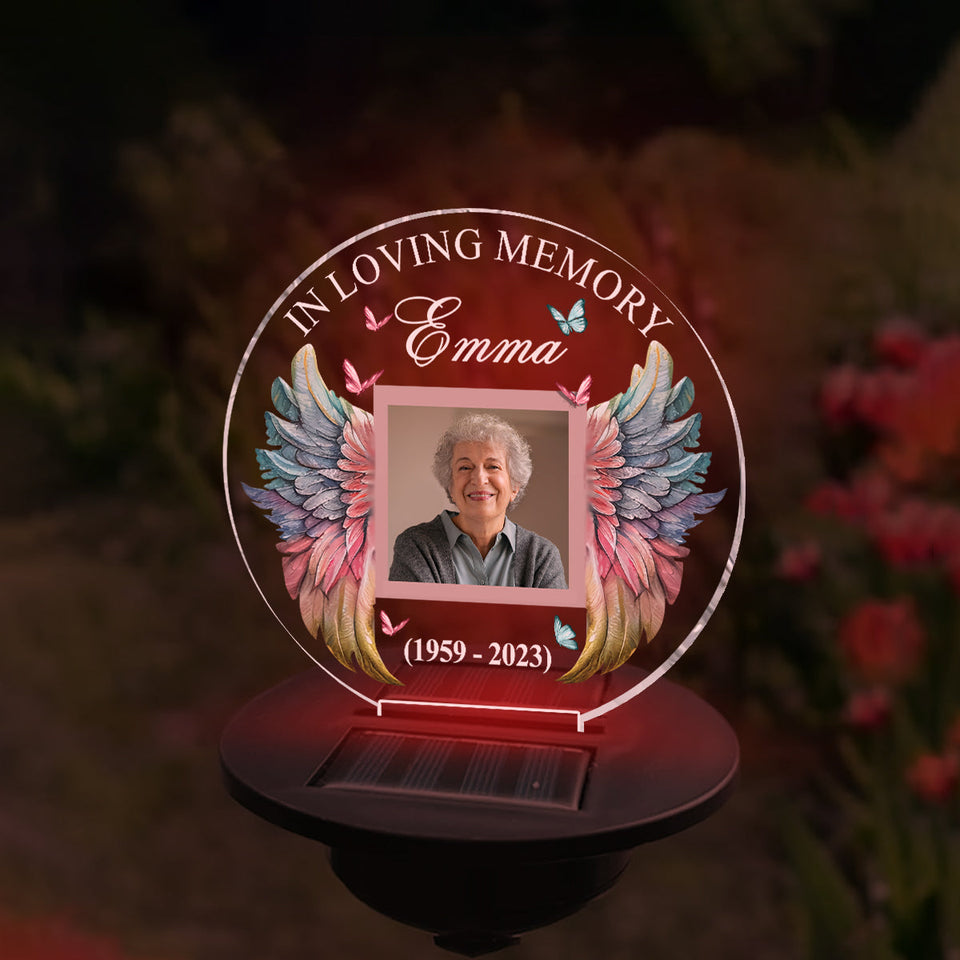 In Loving Memory - Personalized Memorial Garden Solar Light