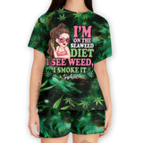 I'm On The Seaweed Diet - Personalized Weed All Over Shirt & Women Shorts