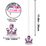Mom Life - Personalized Skull Custom Shaped Car Ornament