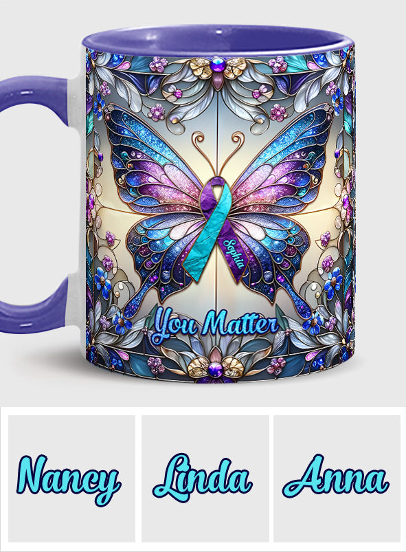 Tu comptes - Mug personnalisé pour la prévention du suicide