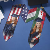 Country Flag Class of 2024 - Personalized Graduation Graduation Stole