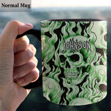 Green Skull - Personalized Skull Mug