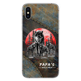 Papa Wolf Pack - Personalized Father Phone Case