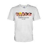 Besties & Co. Face Custom - Personalized Bestie T-shirt And Hoodie