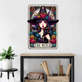 The Cat Lady - Personalized Witch Cut Metal Sign