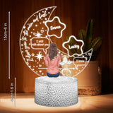 I Miss You - Personalized Dog Shaped Plaque Light Base