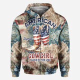 American Cowgirl - Personalized Country Girl All Over Shirt