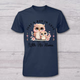 Just A Mom In Love With Her Boy,Girl - Personalized Mother T-shirt And Baby Onesie