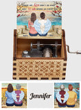 Those We Love Don't Go Away - Personalized Memorial Hand Crank Music Box