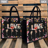 Love Grandma Mom Life - Personalized Grandma Canvas Tote Bag
