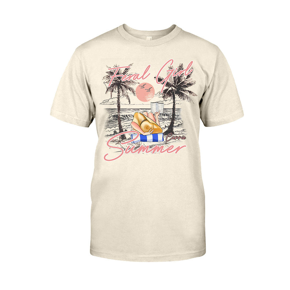 Feral Girl - Personalized Sea Lover T-shirt And Hoodie