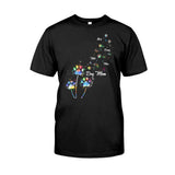 Dog Mom/ Cat Mom/ Pet Mom Colorful Dandelion - Personalized Dog T-shirt And Hoodie