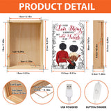 Every Love Story Is Beautiful But Ours Is My Favorite - Personalized Couple Picture Frame Light Box