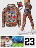 Any Title My Favorite Football Player Calls Me - Personalized Football Hoodie and Leggings