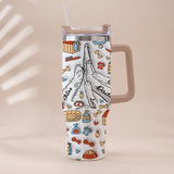 Best Dog Dad Ever - Personalized Father Tumbler With Handle
