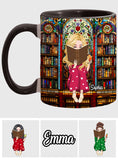Just A Girl Who Loves Books - Personalized Book Accent Mug