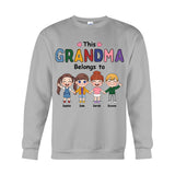 This Grandma Belongs To - Personalized Grandma T-shirt And Hoodie