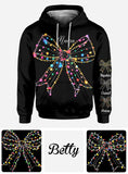 Christmas Light Coquette Bow - Personalized Mother All Over Shirt