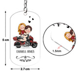 I Will Ride You - Personalized Couple Stainless Steel Keychain
