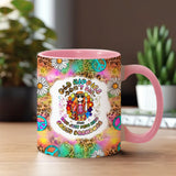 Womens Old Hippies Don't Die Fade Into Crazy Grandmas - Personalized Hippie Accent Mug