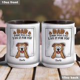Dad Every Poo I Do - Personalized Dog Accent Mug