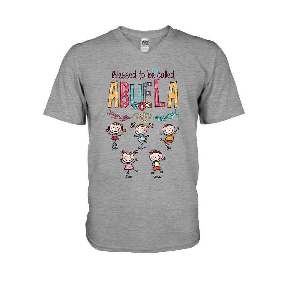 Dios Me Regaló Dos Títulos - Personalized Grandma T-shirt And Hoodie