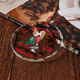 Because You're Always Sexy - Personalized Couple Round Shaped Glass Ornament