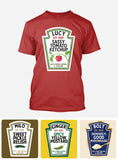 Sassy Ketchup Spicy Mustard Condiment Costume - Personalized Halloween All Over Shirt